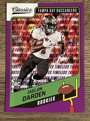 2021 Panini Classics Timeless Tributes Purple #183 Jaelon Darden /50 - Image 1 of 2