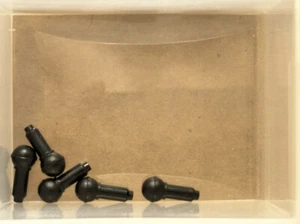 LEGO Parts - Black Minifigure, Utensil Microphone - No 90370 - QTY 5 - Picture 1 of 1