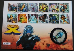 Royal Mail PMC ""X-Men - Professor X"" Medaillenumschlag 2023. Charleston Stornierung - Bild 1 von 8