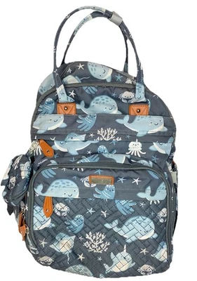 Mochila Bolsa de Pañales BabbleRoo - Bolso de Viaje Baby Essentials Sealife Foto 1 de 4