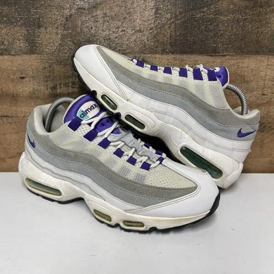Nike Air Max 95 - White / grape - Women’s 10 / Men’s 8.5 - 307960-101 - Image 1 of 4