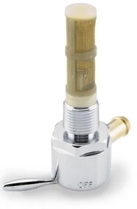 Bikers Choice - 022604 - Early Style Chrome Straight Outlet Round Right Petcock - Picture 1 of 1