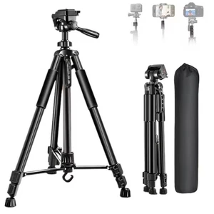 Stativ für Kamera Smartphone Universal Aluminium Stativ mit Handyhalter & Tasche - Bild 1 von 11