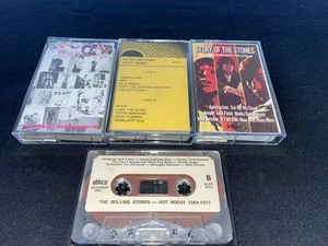 Rolling Stones rare 4 tape LOT Exile on Main St. Sticky Fingers Hot Rocks Story - Picture 1 of 7