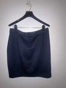 🩷BANANA REPUBLIC marineblau Bleistift gerade strukturiert Karriere Business Rock 12 - Bild 1 von 9