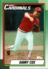 1990 Topps Baseball Cards Danny Cox St. Louis Cardinals #184