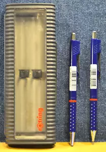 "rOtring" TIKKY II Blue&CT German c.2002's Kugelschreiber&0,5mm Bleistift Set mit Box - Bild 1 von 15