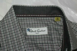 Mens ROBERT GRAHAM Long Sleeve Button Shirt Size 42 16.5 Flip cuff - Picture 1 of 7