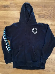 Vintage Spitfire Independent Hoodie Pullover Men's Size M Black - Picture 1 of 13