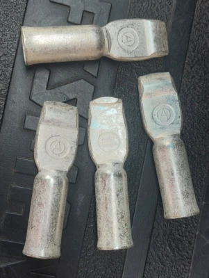 Set of 4 Contacts Anderson SB®350 SILVER PLATED WIRE CONTACTS 2/0 AWG 907-BK - Image 1 of 4