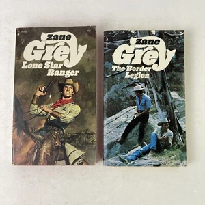 2 Vintage 1970s Zane Grey Paperbacks: Lone Star Ranger & The Border Legion - Picture 1 of 8