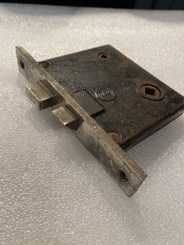 Antique Penn  Private Mortise Brass Faceplate Cover