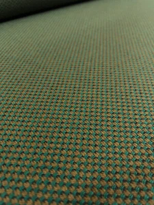 5.75 yds Maharam Felix Darling Green & Bronze Woven Wool Upholstery Fabric - 2pc - Picture 1 of 6