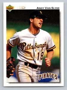 1992 Upper Deck #132 Andy Van Slyke Pittsburgh Pirates Baseball Card - Picture 1 of 2