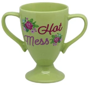 DCI Hot Mess Trophy Mug in Floral Design holds 14 oz. - Picture 1 of 3