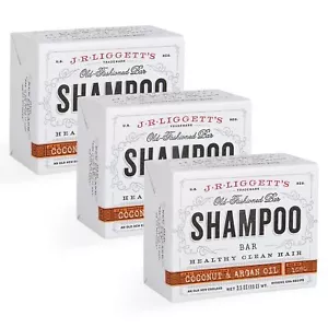 J·R·LIGGETT'S All-Natural Shampoo Bar, Virgin Coconut and Argan Oil - Strong - Picture 1 of 7