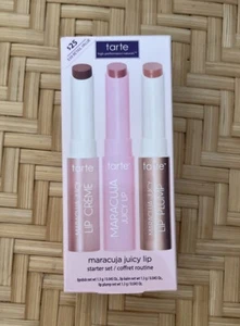 Tarte Maracuja Juicy Lip Starter Set: Mauve Creme, Rose Balm & White Peach Plump - Picture 1 of 4
