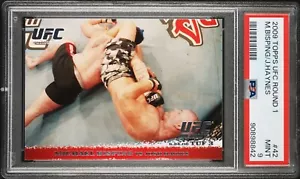 Michael Bisping vs Josh Haynes 2009 Topps UFC Round 1 #42 Rookie PSA 9 POP 5 - Picture 1 of 2