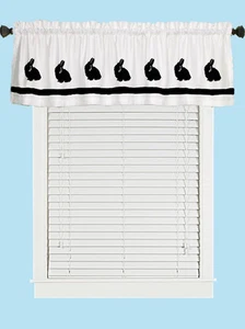 Lionhead Rabbit Window Valance Curtain .. Choice of Colors*  - Picture 1 of 10