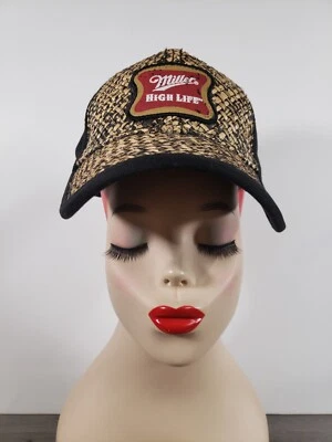 Gorra Miller High Life 2006 paja y negra cerveza OSFA Foto 1 de 4