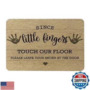 Lacosu Welcome Door Mat Doormat,Please Remove Your Shoes Doormat,Since Little - Picture 1 of 5