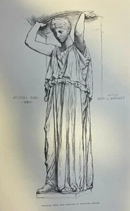 1889 Sculptor Olin Warner illustrated - Picture 1 of 8