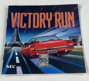 Victory Run Original Manual Turbo Grafx 16 TG16 - Picture 1 of 4