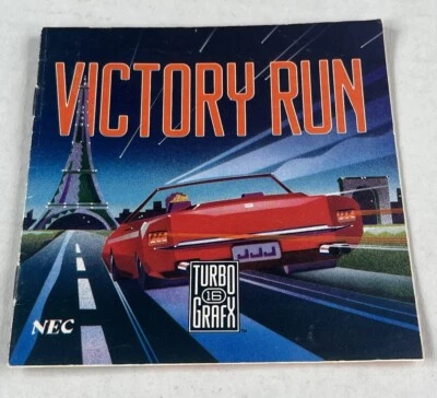 Victory Run Original Manual Turbo Grafx 16 TG16 - Image 1 of 4