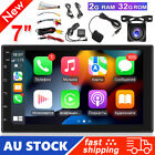 7" Double Din Car Stereo Gps Head Unit 2+32g W/cam For Apple Carplay Android 11