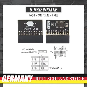 TPM 2.0 Sicherheitsmodul Verschlüsselung 20Pin 2 10P Für Win11 Für Gigabyte - Bild 1 von 12