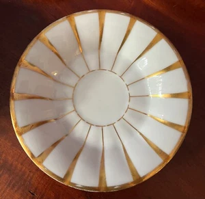 Saucers  Athena Grecque Furstenberg Bavaria Germany Gold Stripe - Bild 1 von 6