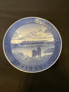Vintage The Last Umiak Royal Copenhagen Denmark Sammelteller 1968 - Bild 1 von 2