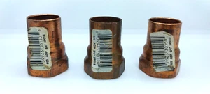 Nibco 3/4" Adapter C x F - Wrot Copper 603 Series Lot of 3 - Picture 1 of 8