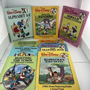 Lot 9 Walt Disney Small World Library & Beginning Reader Vintage Hardcover Books - Picture 1 of 24