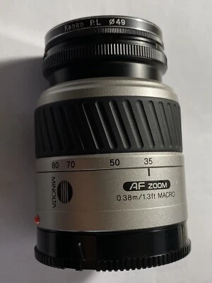 Minolta Sony Alpha Mount 35-80mm AF Zoom 1:4-5.6 Macro Lens, FULLY TESTED - Image 1 of 4