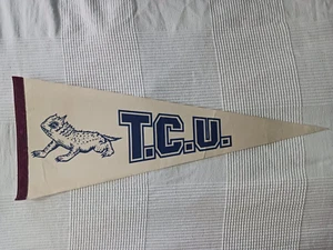 Wimpel NCAA TCU Texas Christian Horned Frogs NFL Cowboys Texans Oilers FULL SIZE - Bild 1 von 2