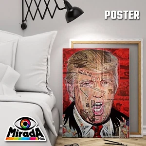 Poster Pop Art Modern Art Trump President United States Newspapers News Colors - Bild 1 von 1