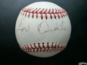 Lou Dials Signed American League Baseball with Case & COA - Picture 1 of 4