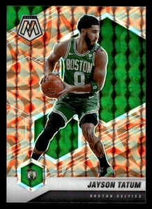 2020-21 Panini Mosaic #107 Jayson Tatum Reactive Orange Prizm CELTICS - Picture 1 of 2