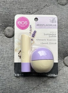 eos Flavor Lab Lippenbalsam Stick und Kugel Lavendel Latte Pack - Bild 1 von 4