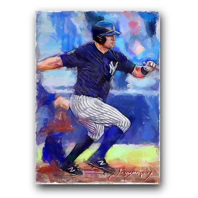 Tarjeta de arte limitada Brett Gardner #6 15/50 firmada por Edward Vela (New York Yankees) Foto 1 de 2
