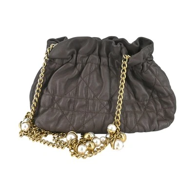 Mini bolso CHRISTIAN DIOR Delices imitación perlas cannage edredón cuero Foto 1 de 4