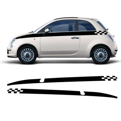 calcomanías laterales RaceBand Fiat 500 Foto 1 de 2