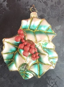 Christopher Radko Mistelzweig & Beeren Ornament 'Hollyberry Bright' #1013436 NEUWERTIG - Bild 1 von 9