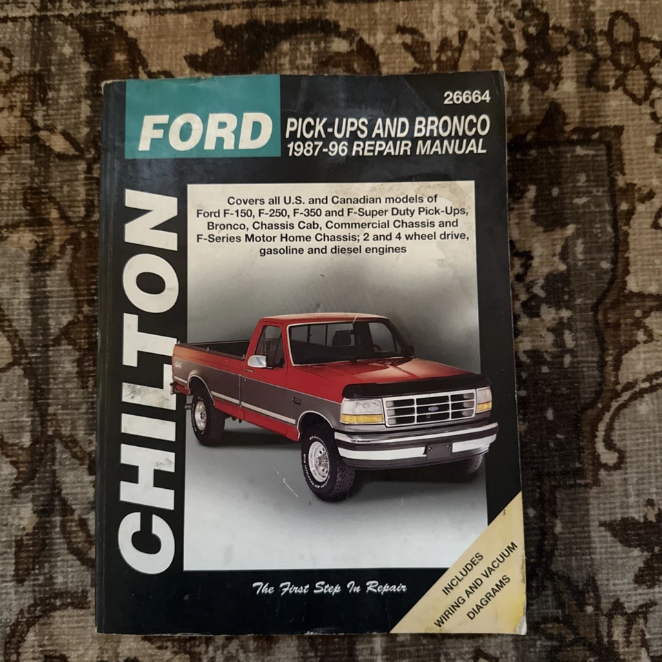 Casa rodante Ford F-150 F250 1987-1996 manual de reparación de servicio diagramas de cableado Foto 1 de 2