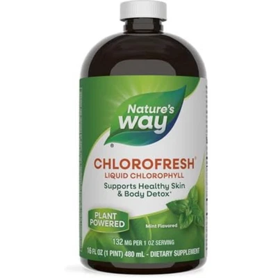 Nature's Way Chlorofresh, clorofila líquida, desintoxicación saludable para la piel y el cuerpo 16 fl oz Foto 1 de 4
