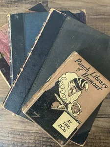 Antique/Vintage Punch Magazine Book Bundle 1886 1896 1920 & Punch Library Humour - Picture 1 of 24