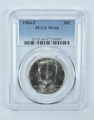1984-P Kennedy Half Dollar MS66 PCGS Blue Label *8377 - Image 1 of 4