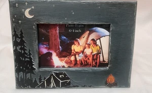 Casa Decor Rustic Camping Theme Photo Frame (6X4 in photo) - Picture 1 of 9