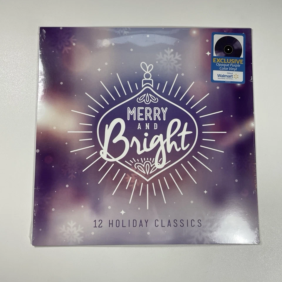 SEALED Merry and Bright Holiday Classics Christmas Purple LP Vinyl Walmart Exclu - Image 1 of 1